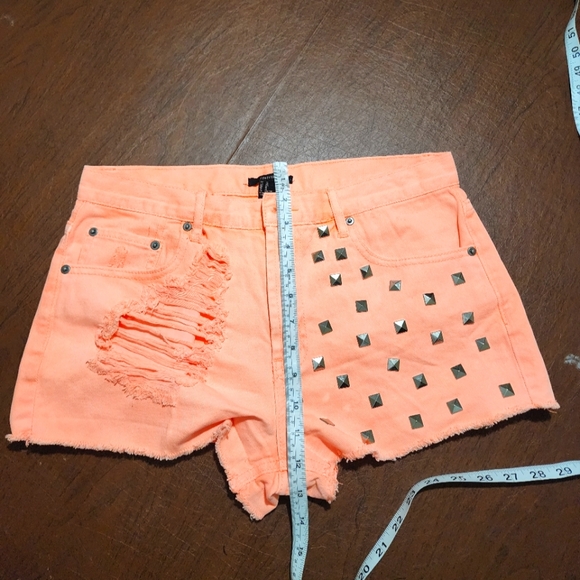 Forever 21 Pants - Studded Peach / Salmon Women's Jeans Shorts